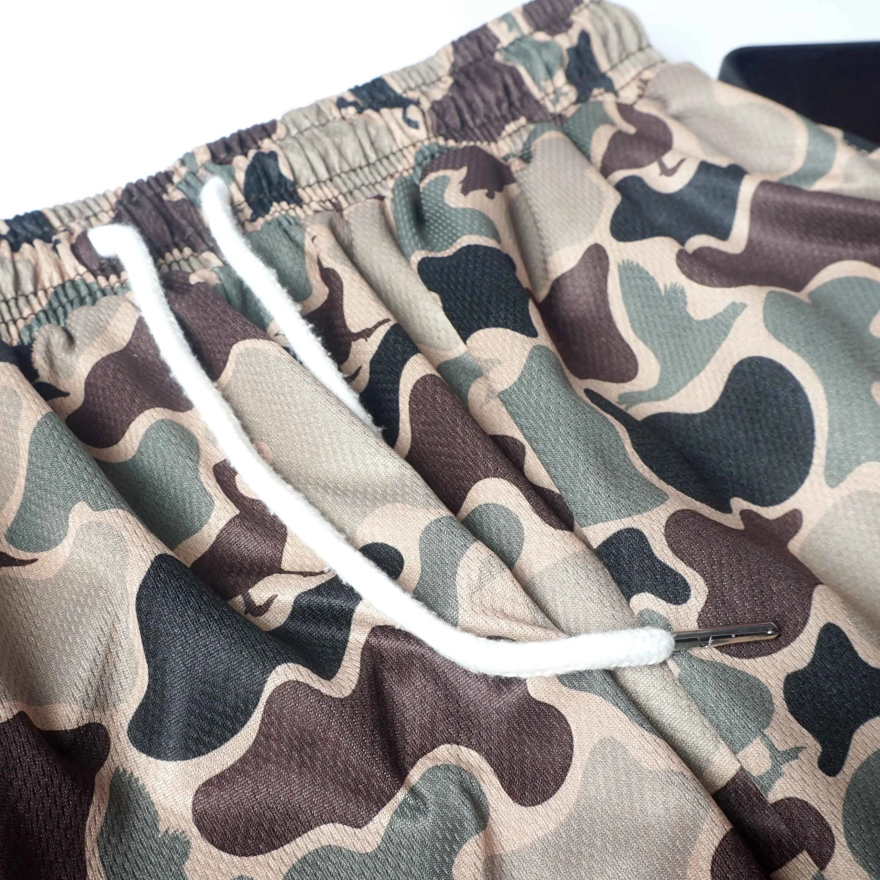 Pack 3 Duck Hunting Camo Shorts - 5 Inch Inseam Camo Mesh Design