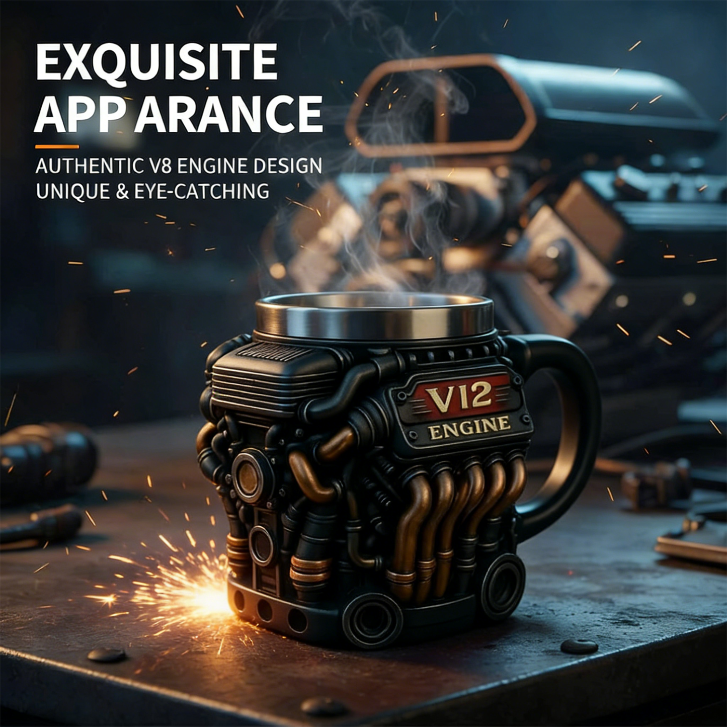 ⚡✨Ultimate V8 Engine Gift Mug & A Gearhead's Dream