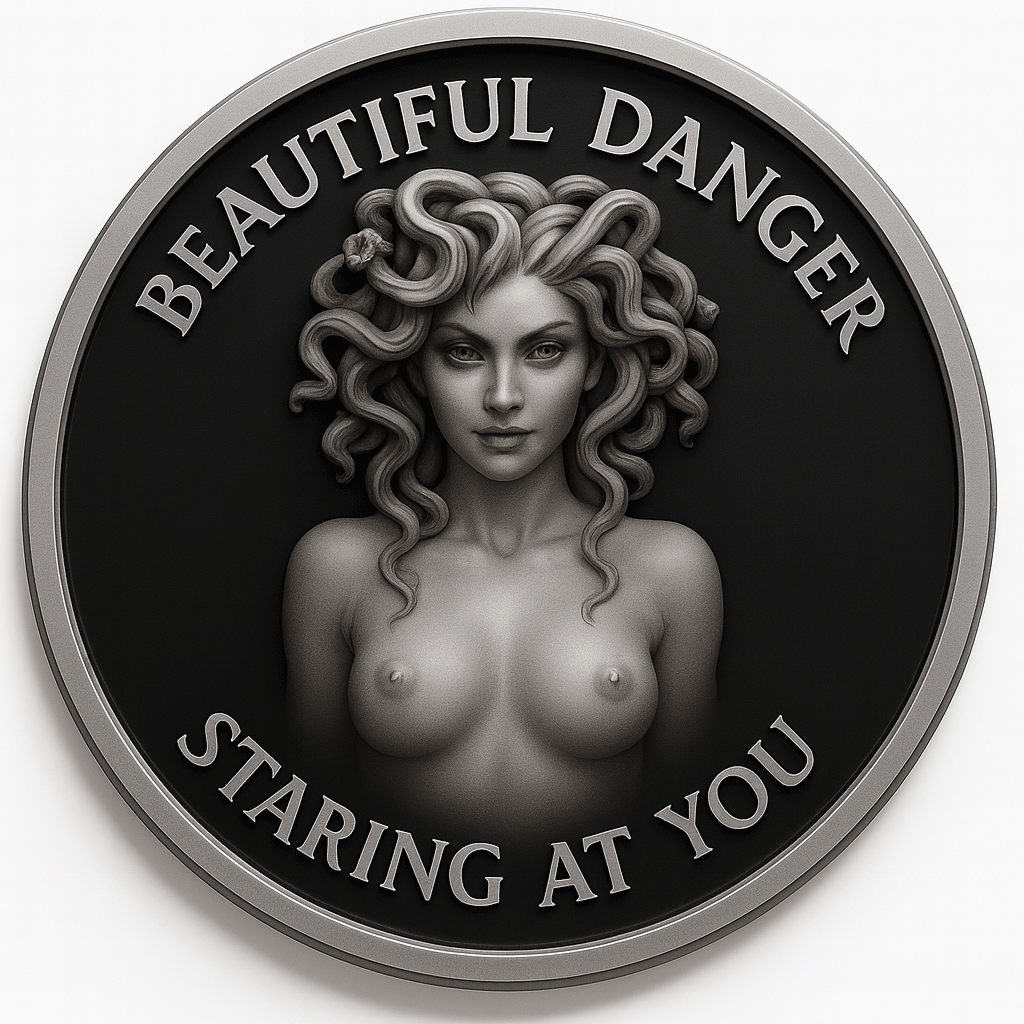 Medusa Beautiful and Dangerous Challenge Coin