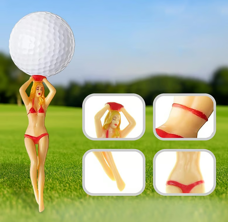 6PCS Funny Golf Tees, Mixed color