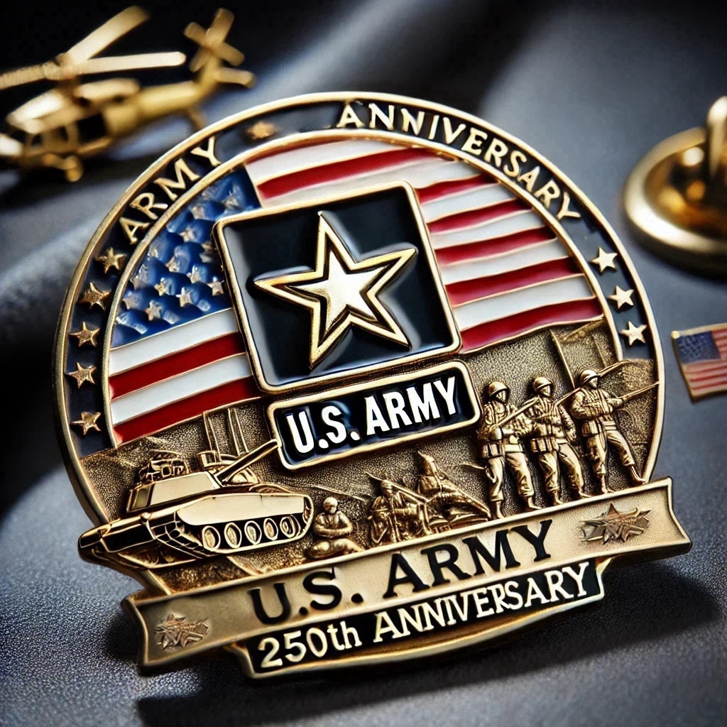 250th Anniversary U.S. Army Commemorative Pin