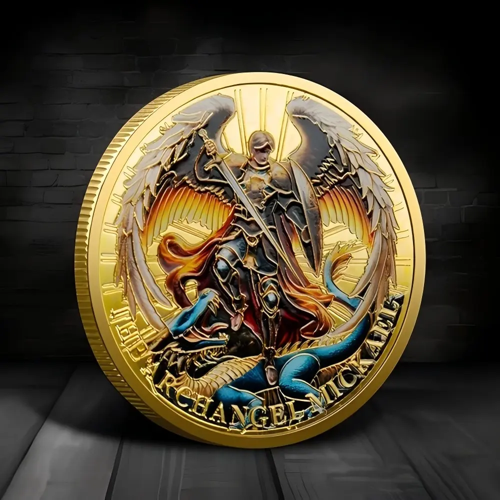 The Archangel Michael Guardian Challenge Coin