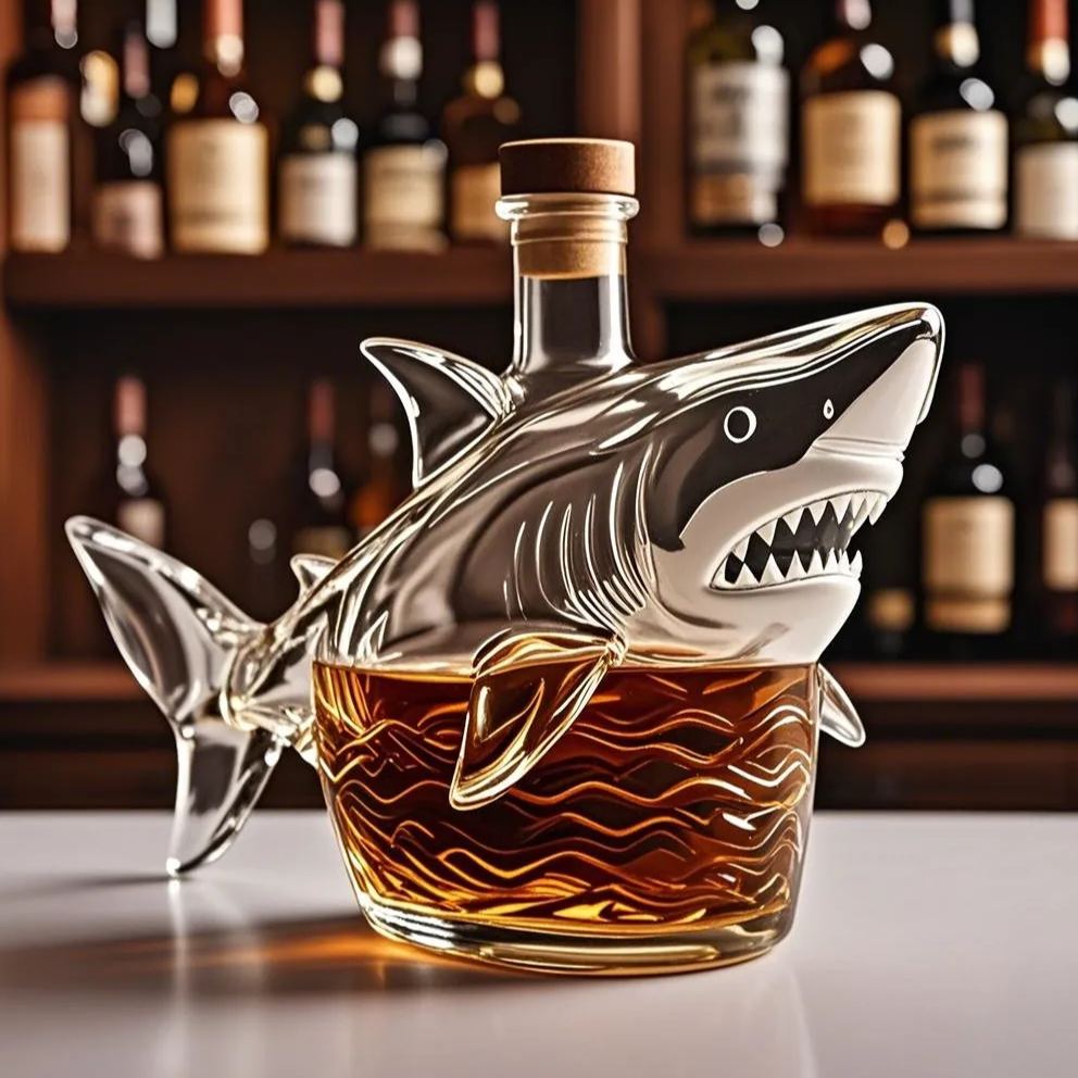 🦈 Shark Whiskey Decanter Bottle
