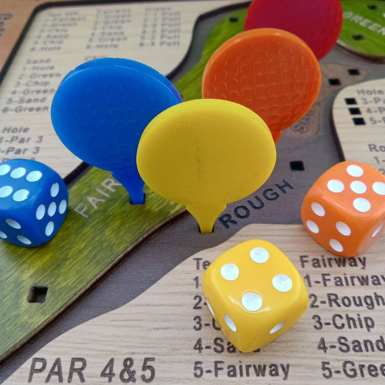 Tabletop Dice Golf Game