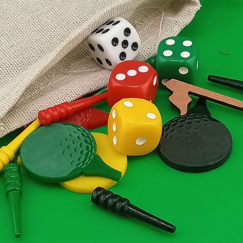 Tabletop Dice Golf Game