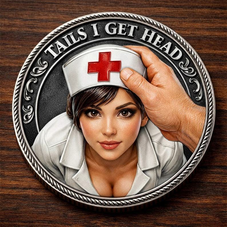 🏆Flash Sale 60% OFF - “Heads or Tails” Novelty Nurse Coin