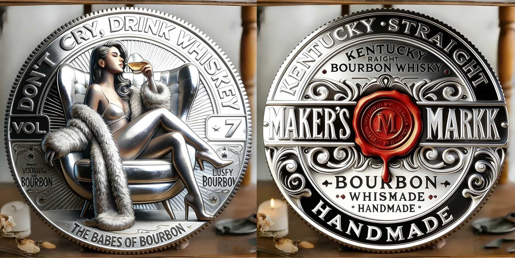 🏆Flash Sale 60% OFF -“Don’t Cry. Drink Whiskey.” – The Ultimate Bourbon Collector Coin