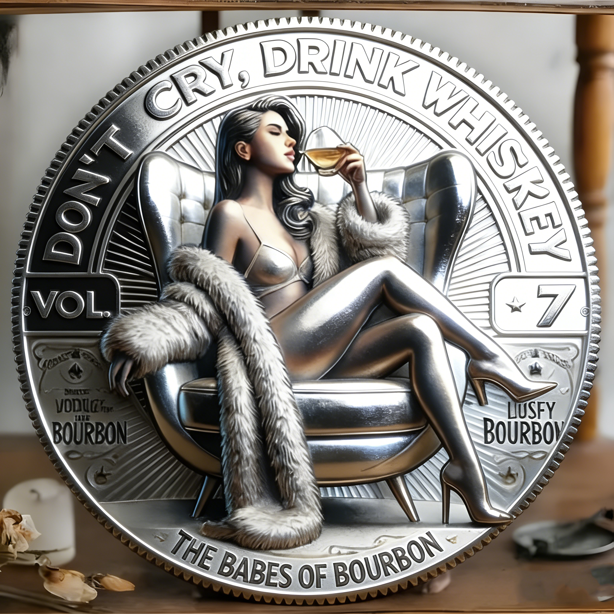 🏆Flash Sale 60% OFF -“Don’t Cry. Drink Whiskey.” – The Ultimate Bourbon Collector Coin