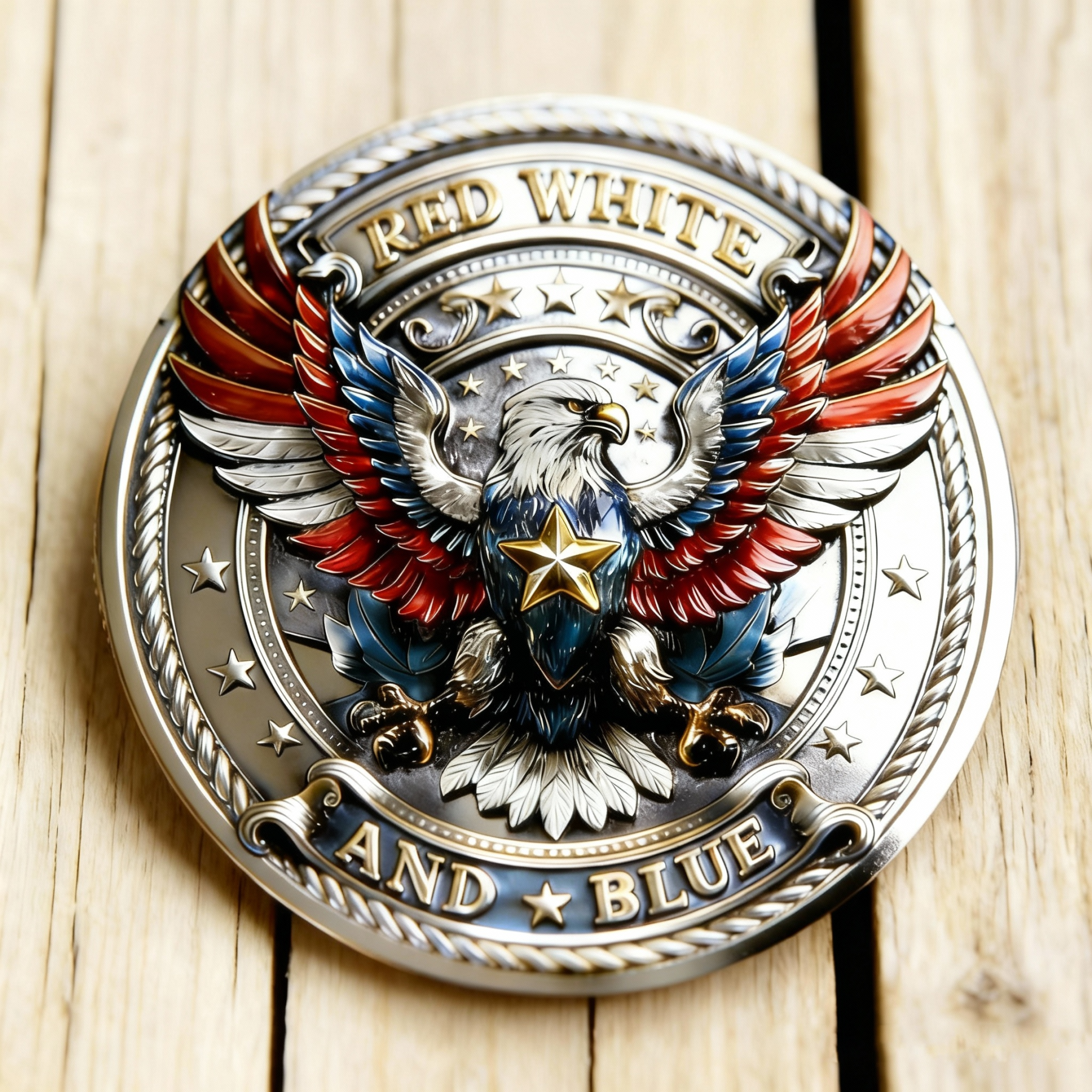 🇺🇸 Red, White & Blue – God Bless America Commemorative Coin