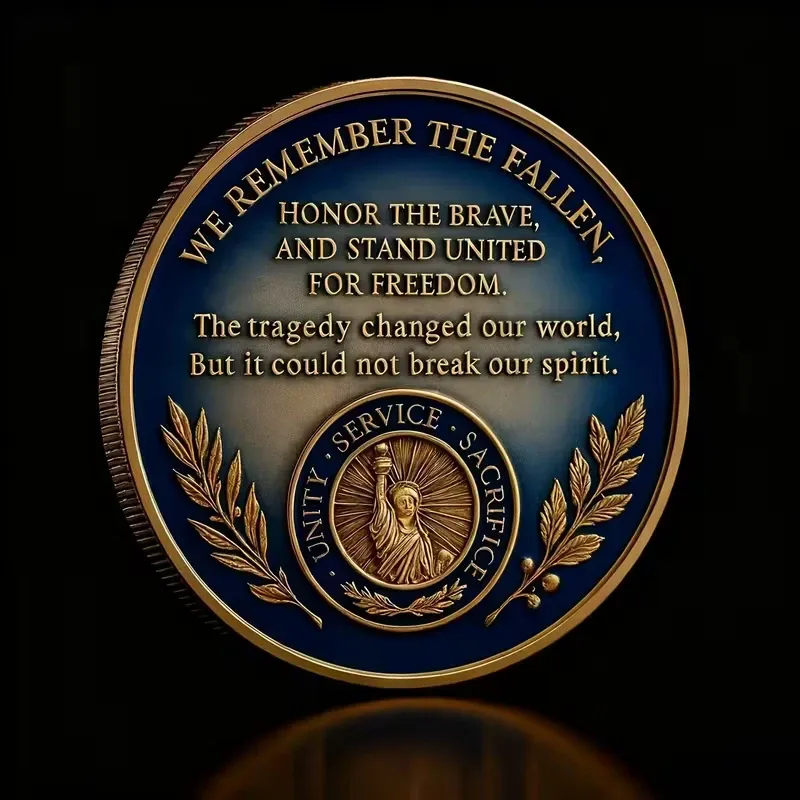 9/11 “United We Stand” Commemorative Coin – 25th Anniversary✨