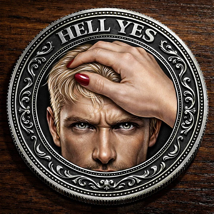 👅Playful Adult Coin – Double-Sided YES / HELL YES” Flipping Coin