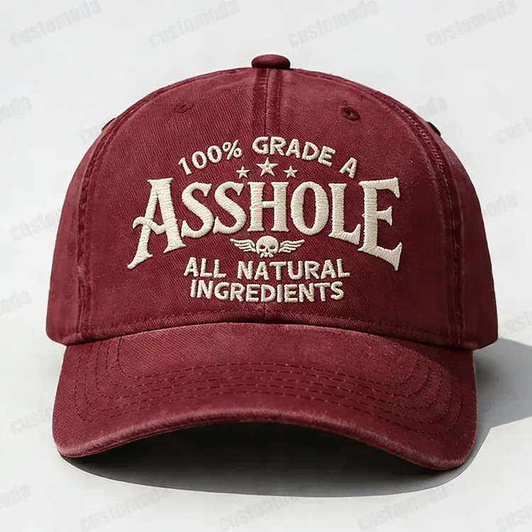 100% Grade A Asshole Embroidery Cap