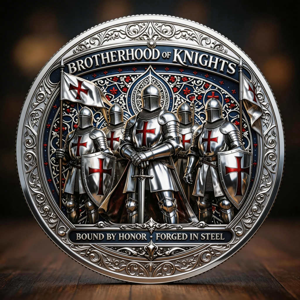 ⚡️Last Day 60% OFF - Brotherhood of Knights Commemorative Coin ⚔️🛡️
