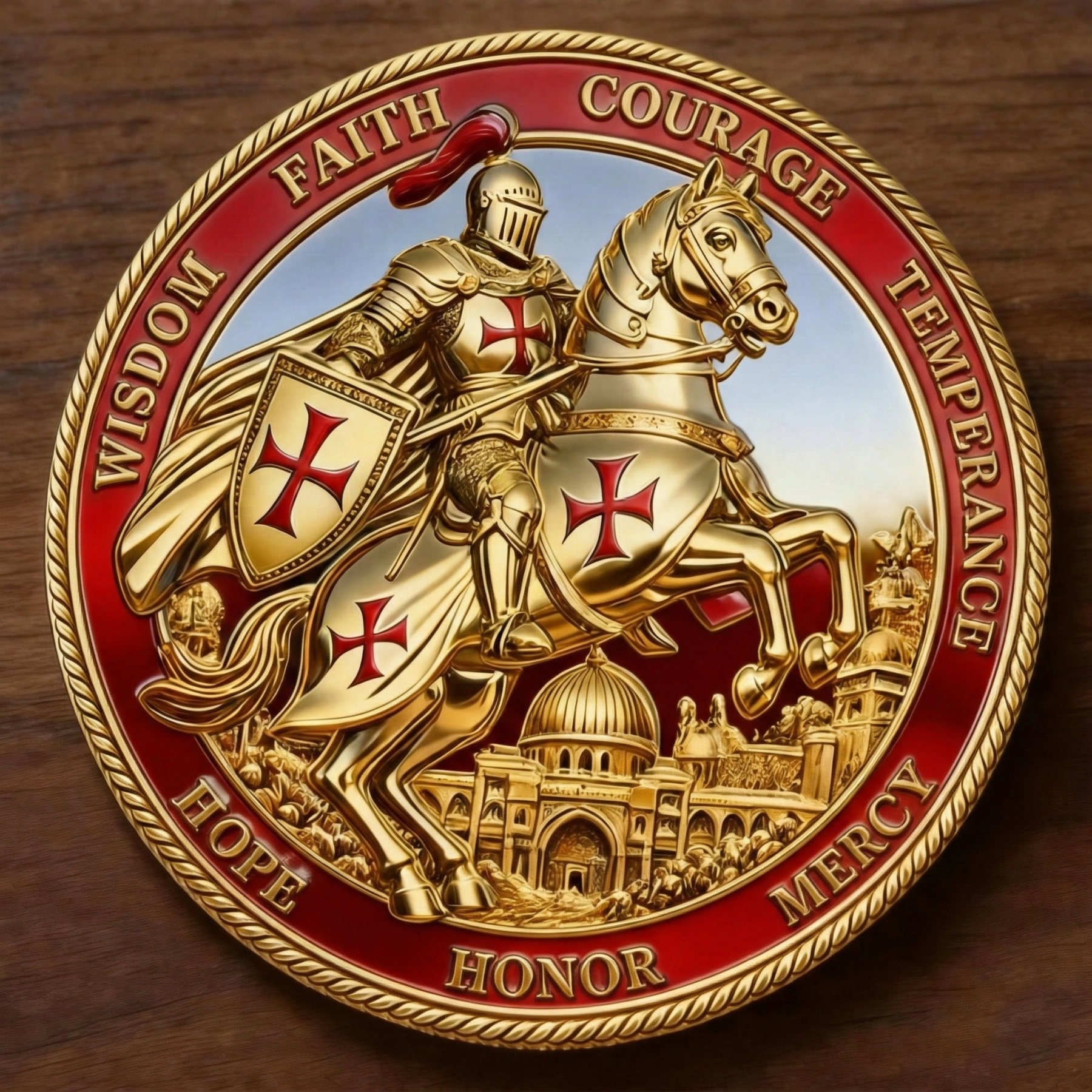 ⚡️Last Day 60% OFF - Brotherhood of Knights Commemorative Coin ⚔️🛡️