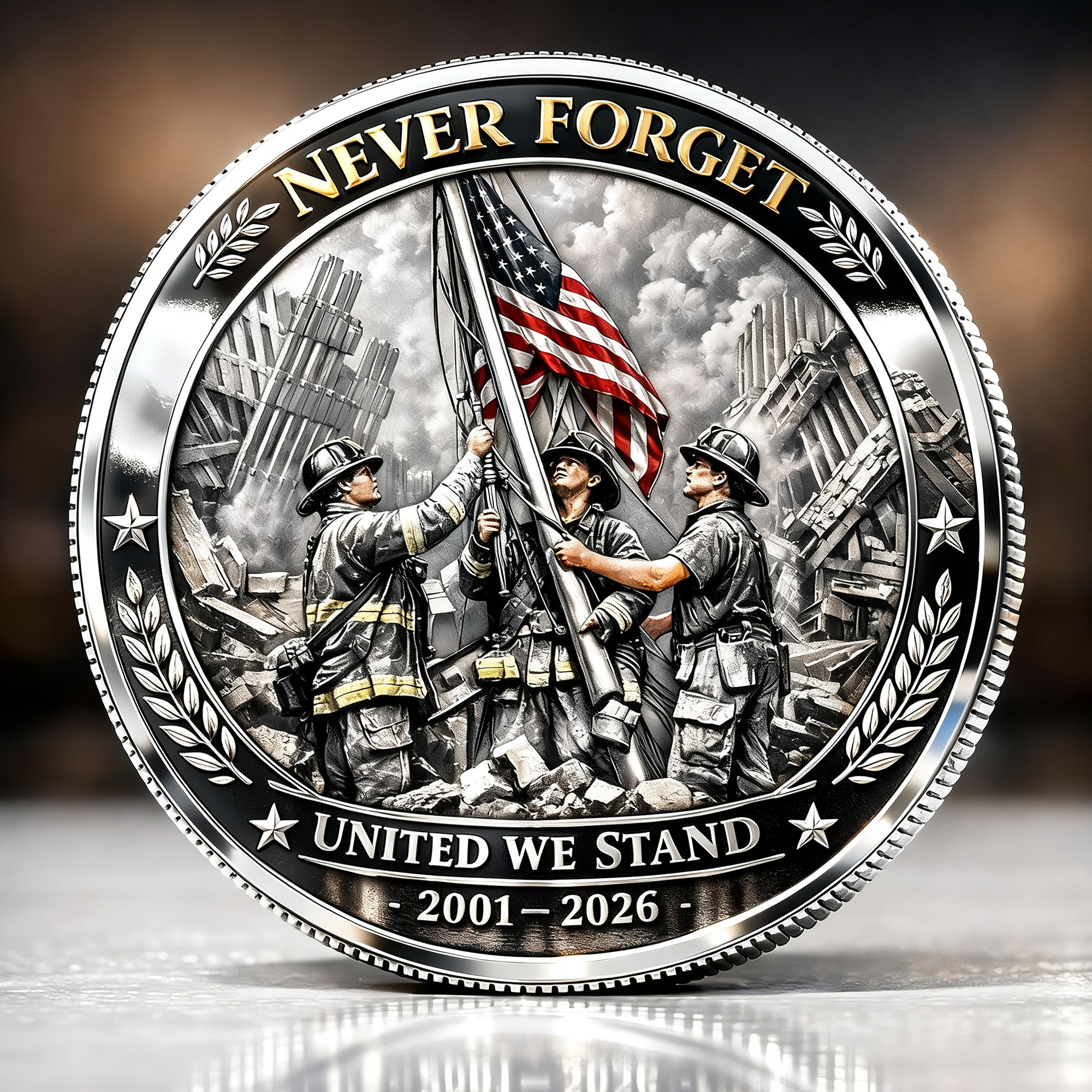 9/11 Never Forget – 25th Anniversary Commemorative Coin
