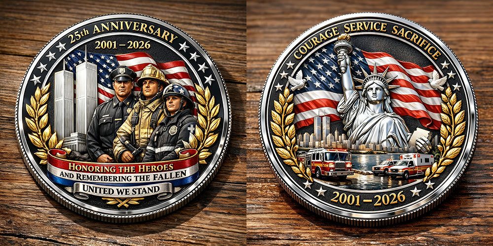 9/11 25th Anniversary Commemorative Coin