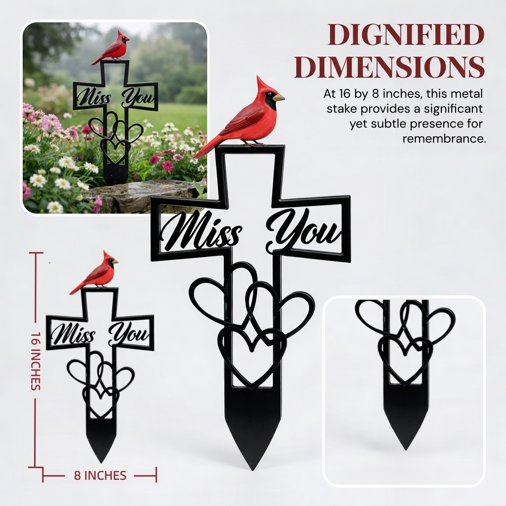 Metal Cemetery Memorial Plaque for Remembrance