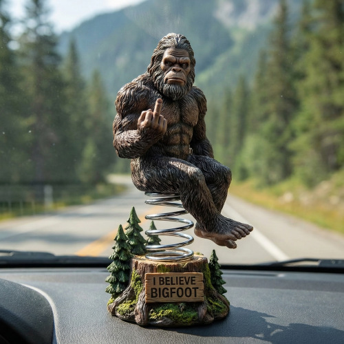 🐾😮Bigfoot “Zero F*cks Given” Bobblehead