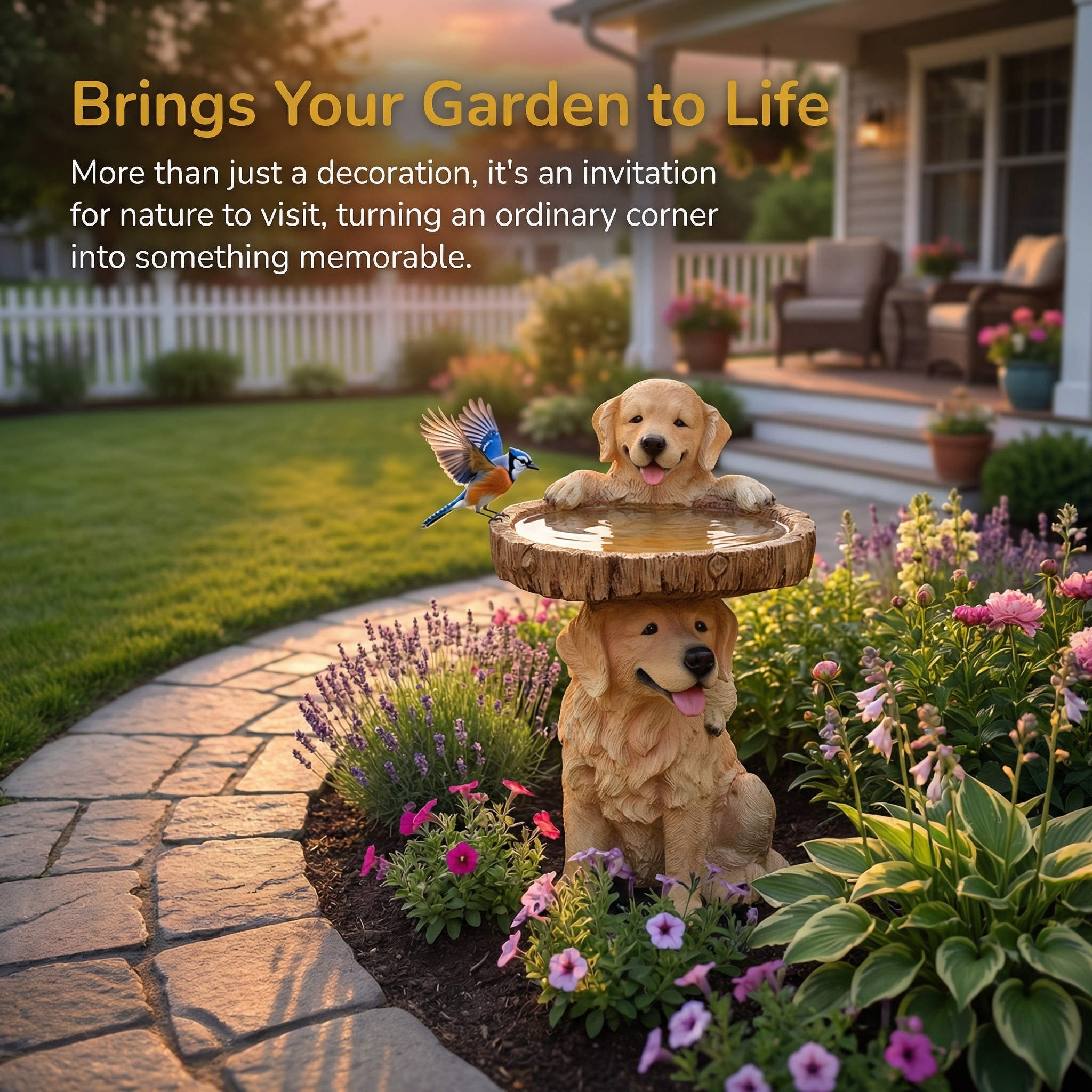 Whimsical Woodland Animal Resin Bird Feeder