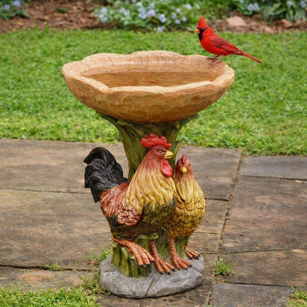 Whimsical Woodland Animal Resin Bird Feeder