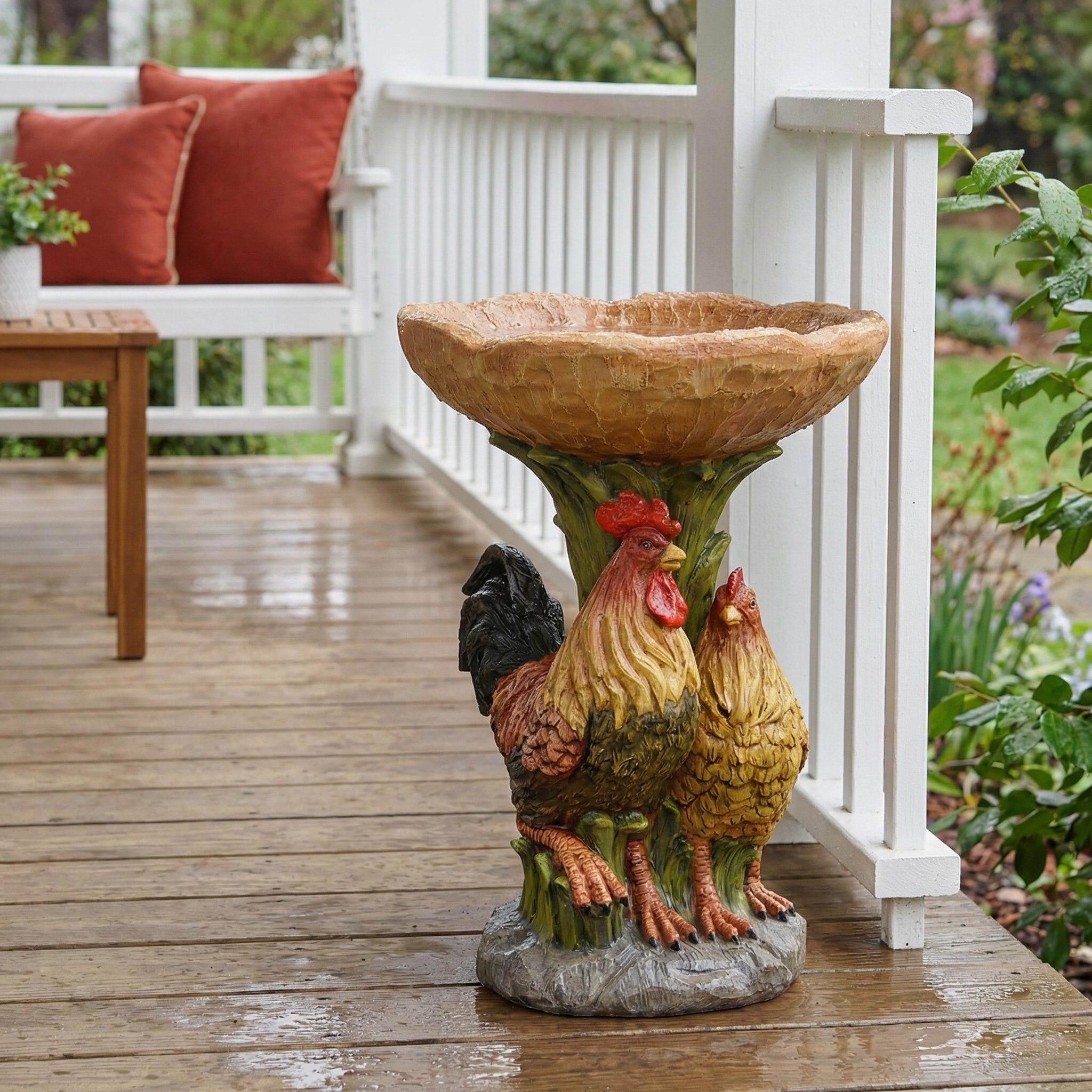 Whimsical Woodland Animal Resin Bird Feeder