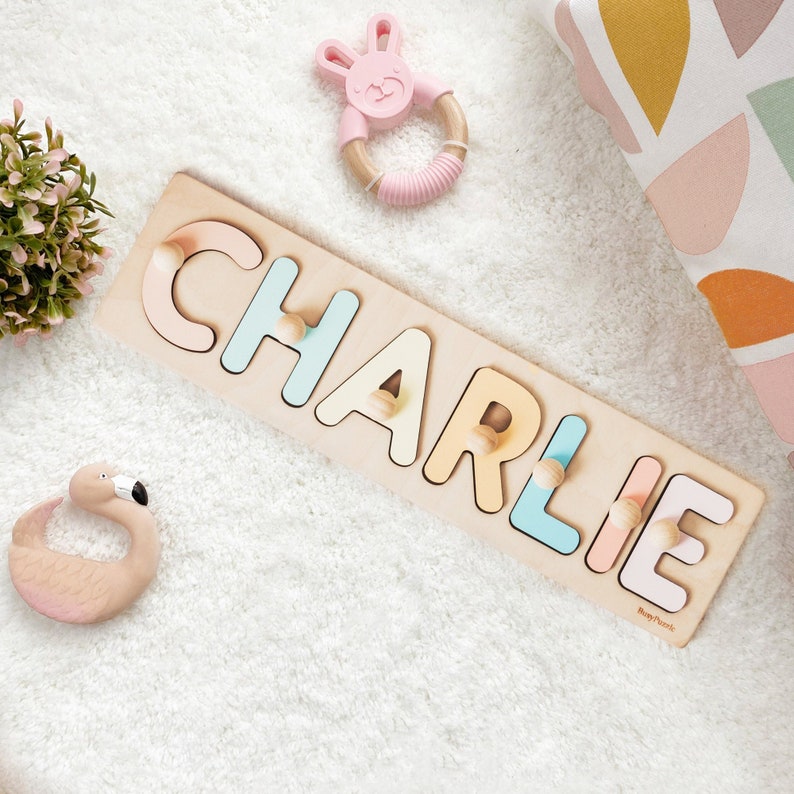 Custom Name Puzzle with Pegs