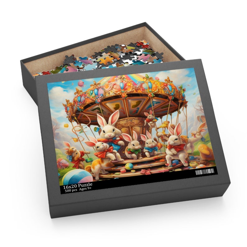 Easter Bunny Carousel Puzzle