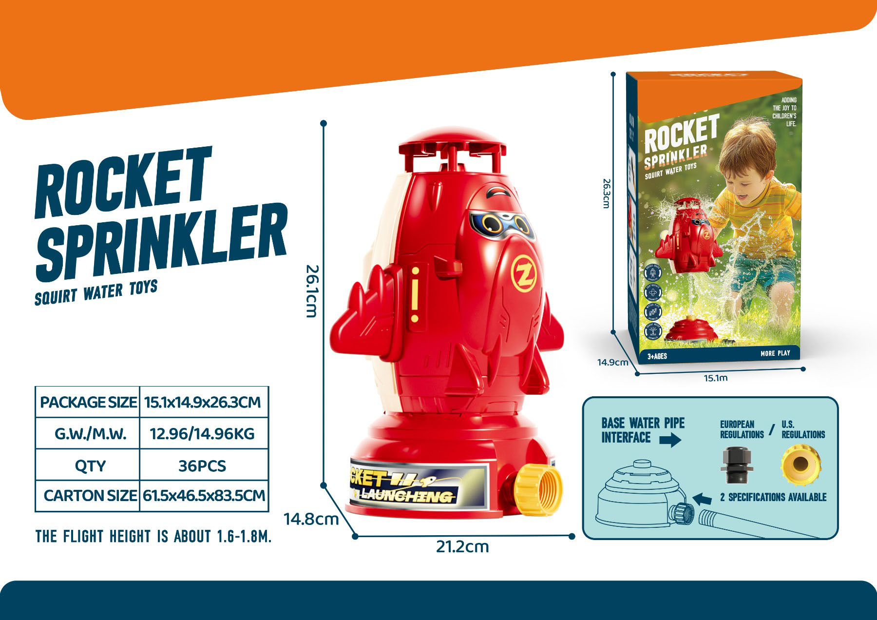 Water-Powered Rocket Launcher Toy