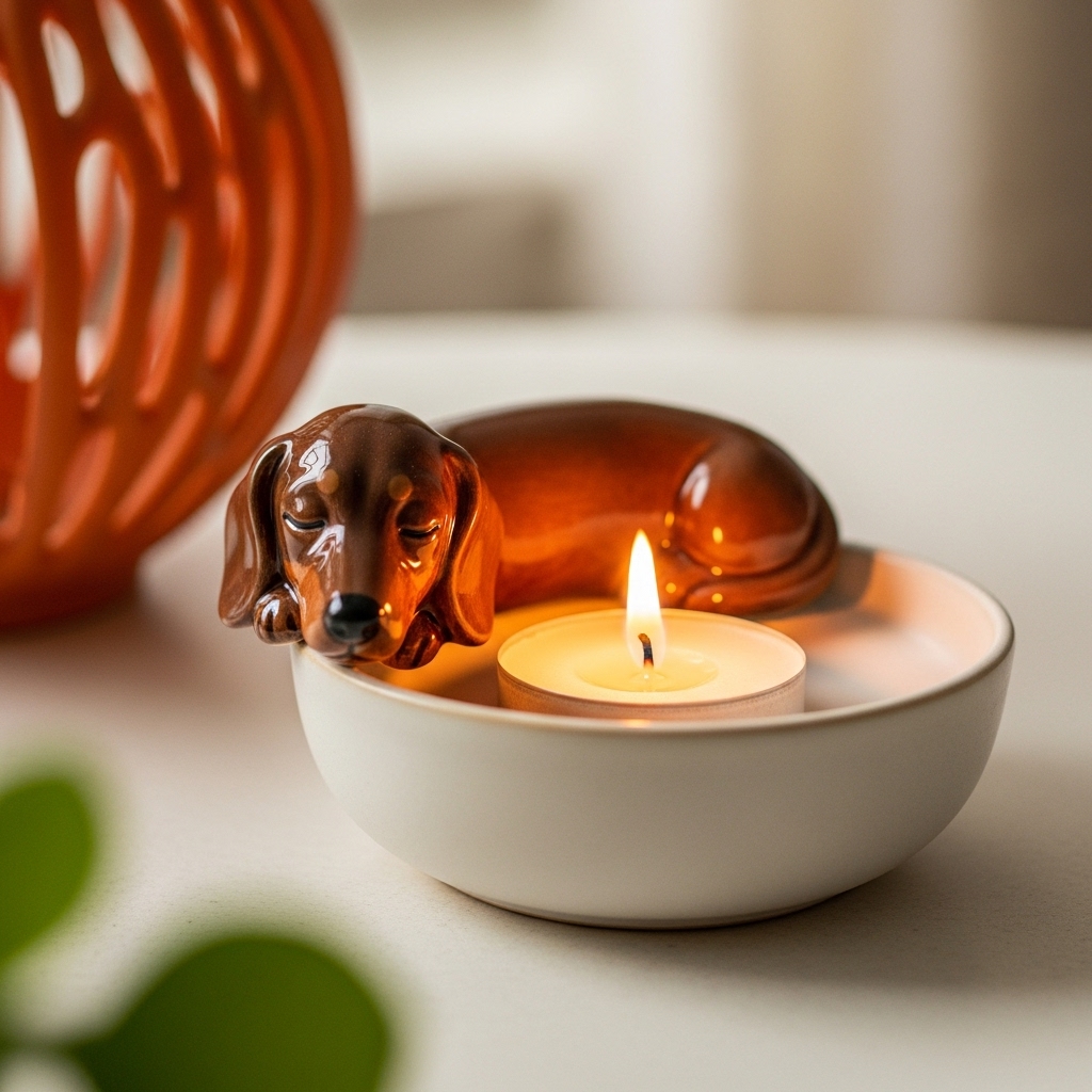 Adorable Dog Tea Light Holder