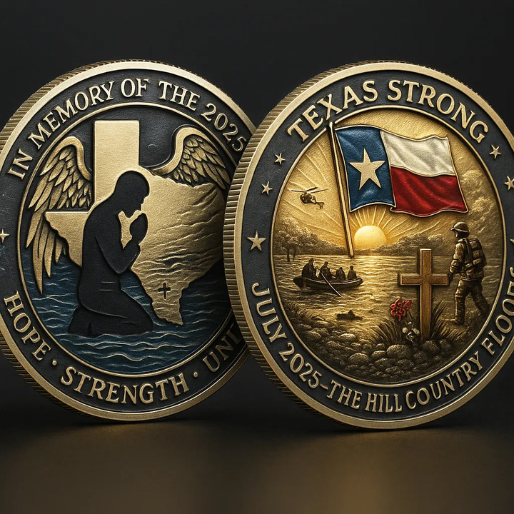 Texas Strong 2025 Prayer Coin