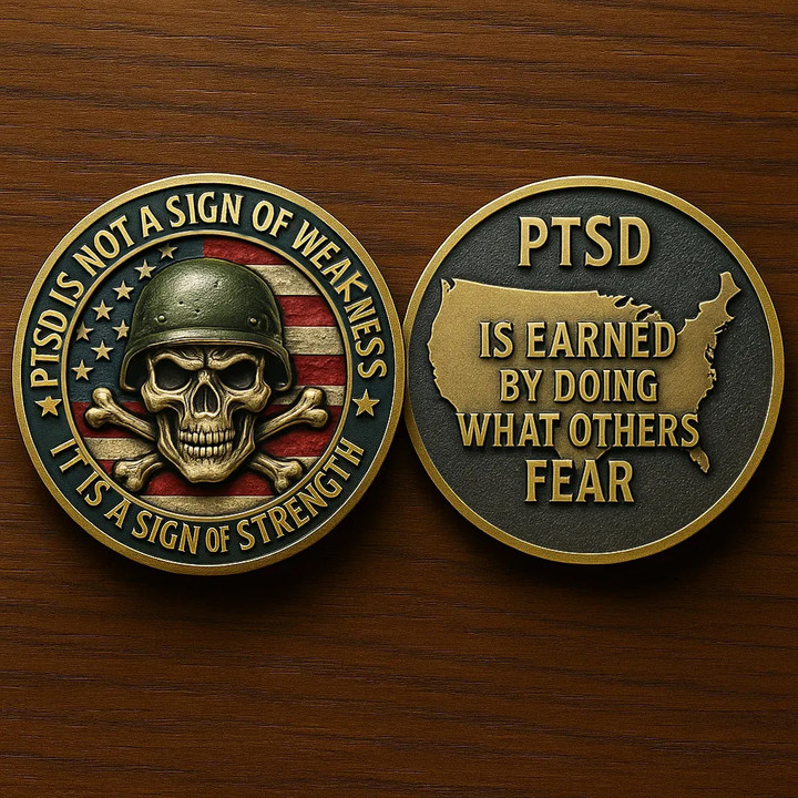 PTSD Combat Veteran Challenge Coin
