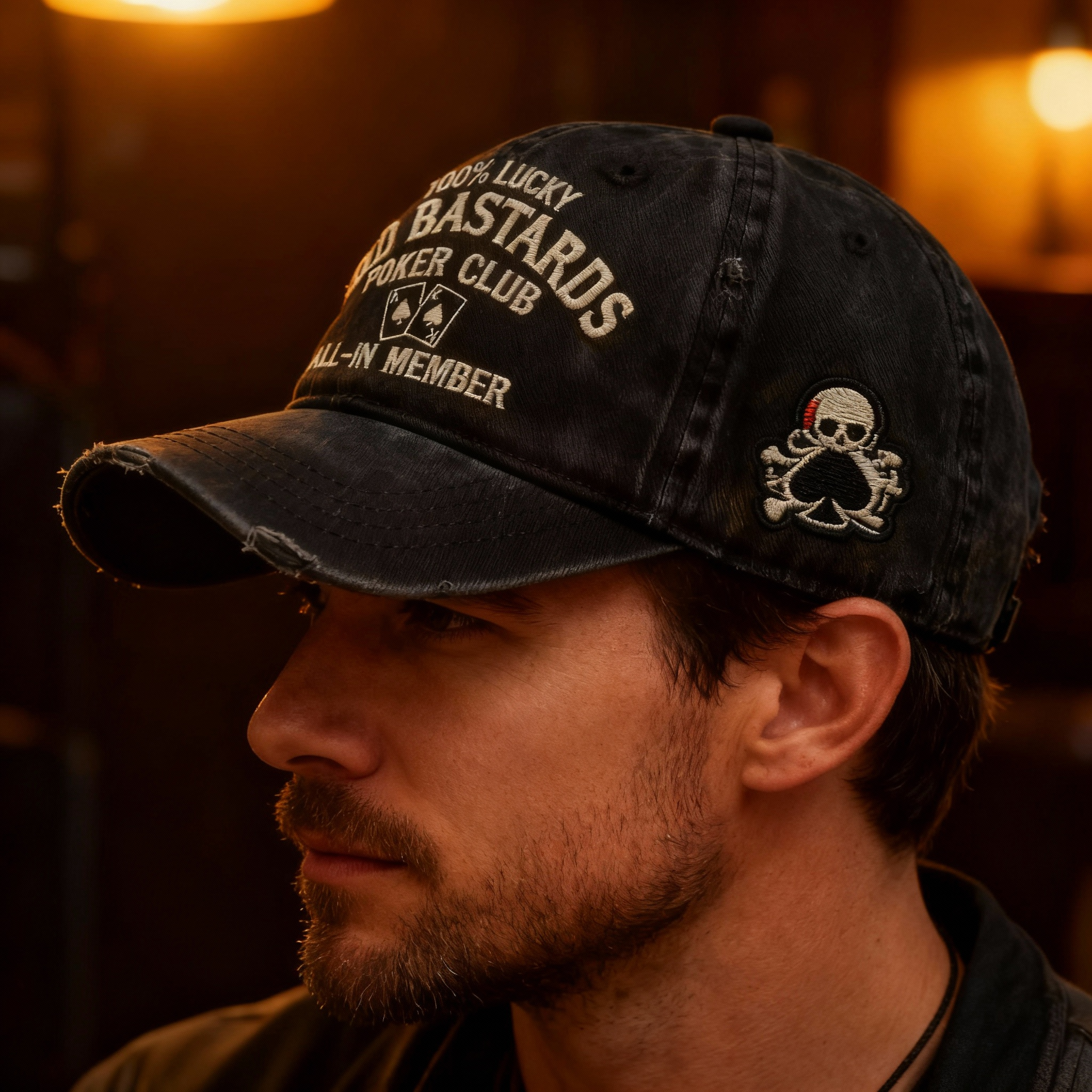 ⚡ Black Friday 24H Flash Sale-🧢 OLD BASTARDS POKER CLUB HAT-For the ones who never fold.
