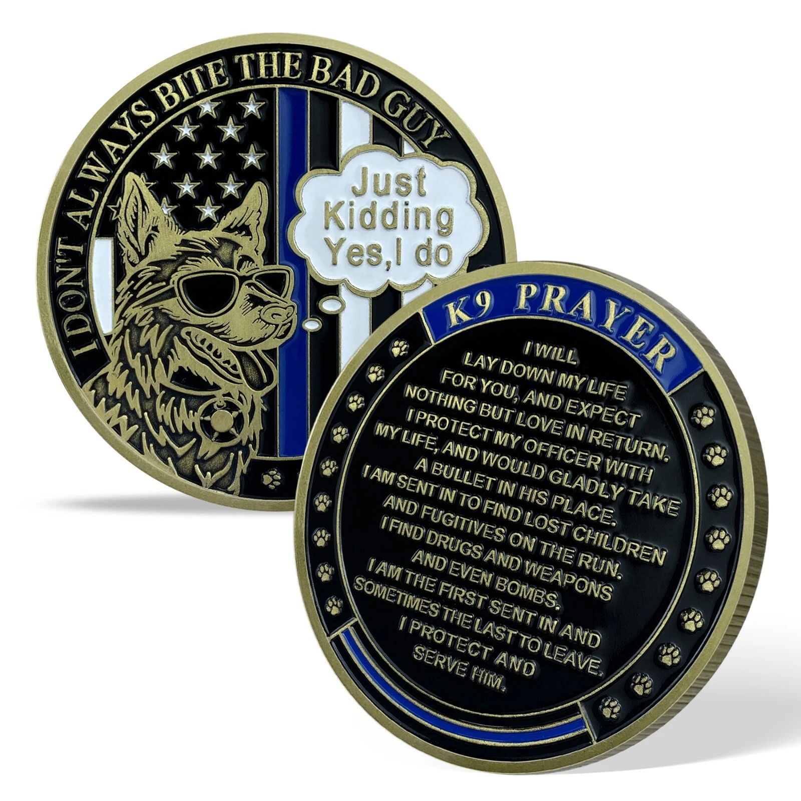 Police Canine Law Enforcement Officer Challenge Coin