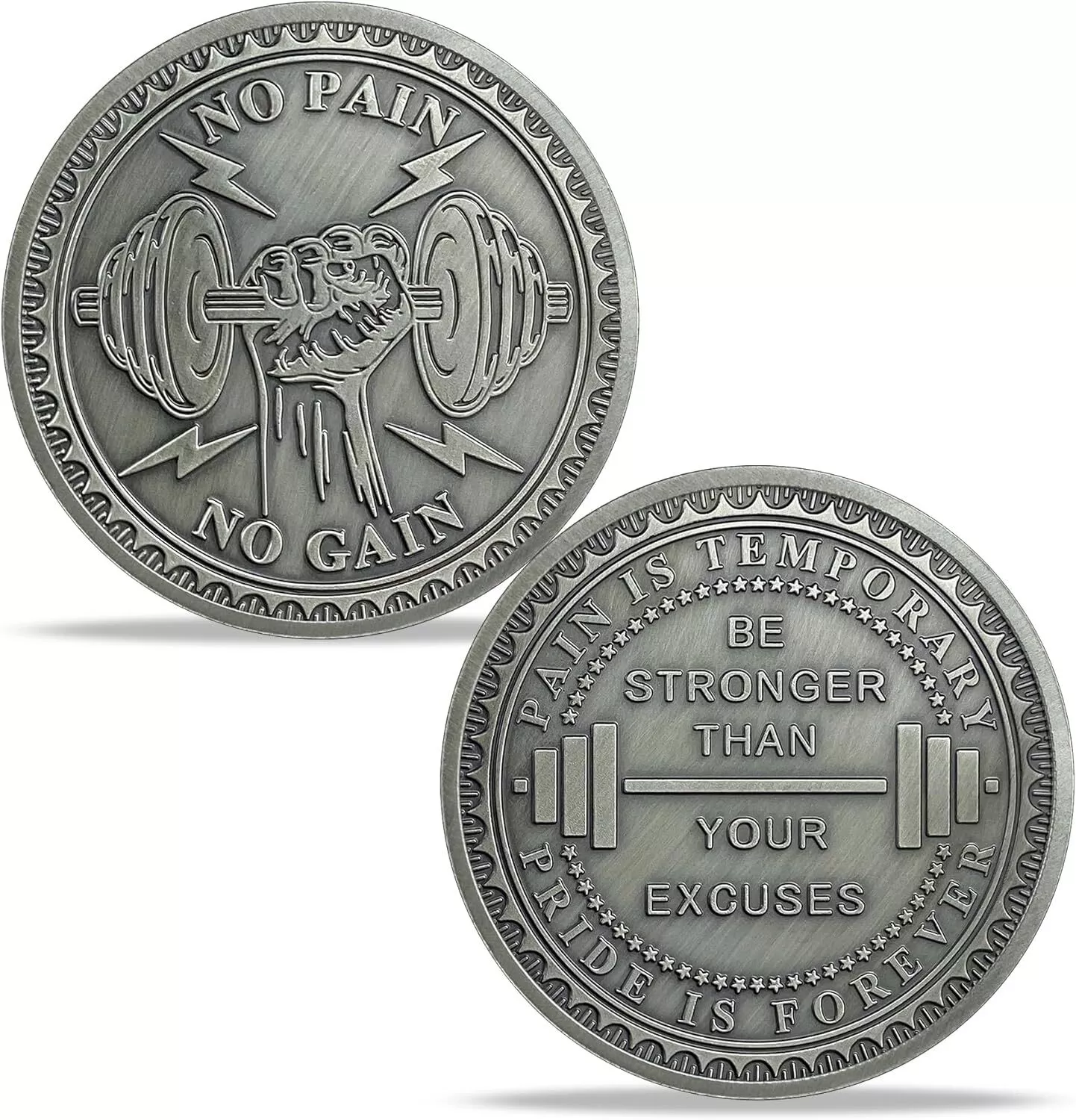 Inspirational Sober Coin - Be Stronger Than Your Excuses
