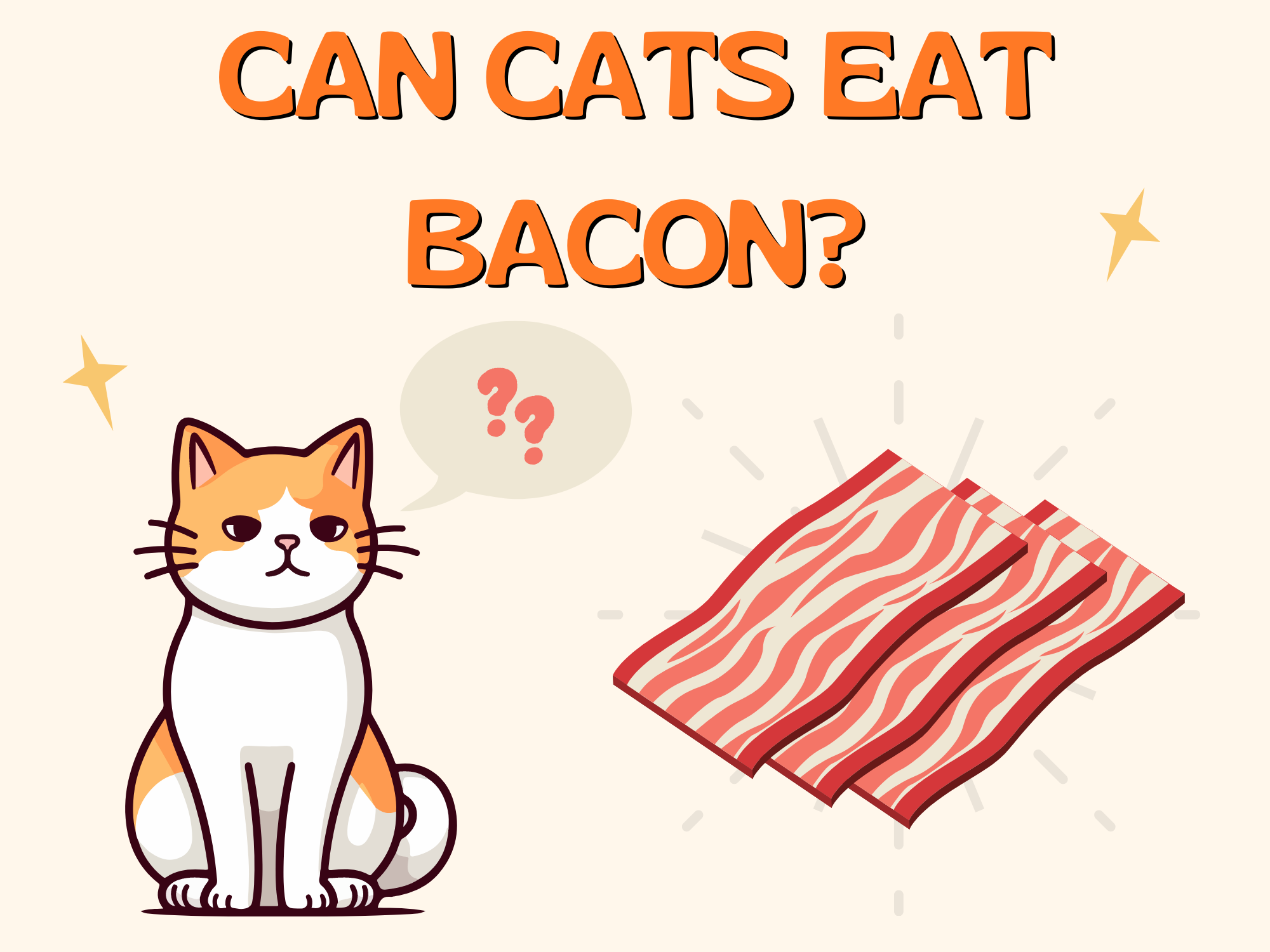 Can cats eat bacon hotsell