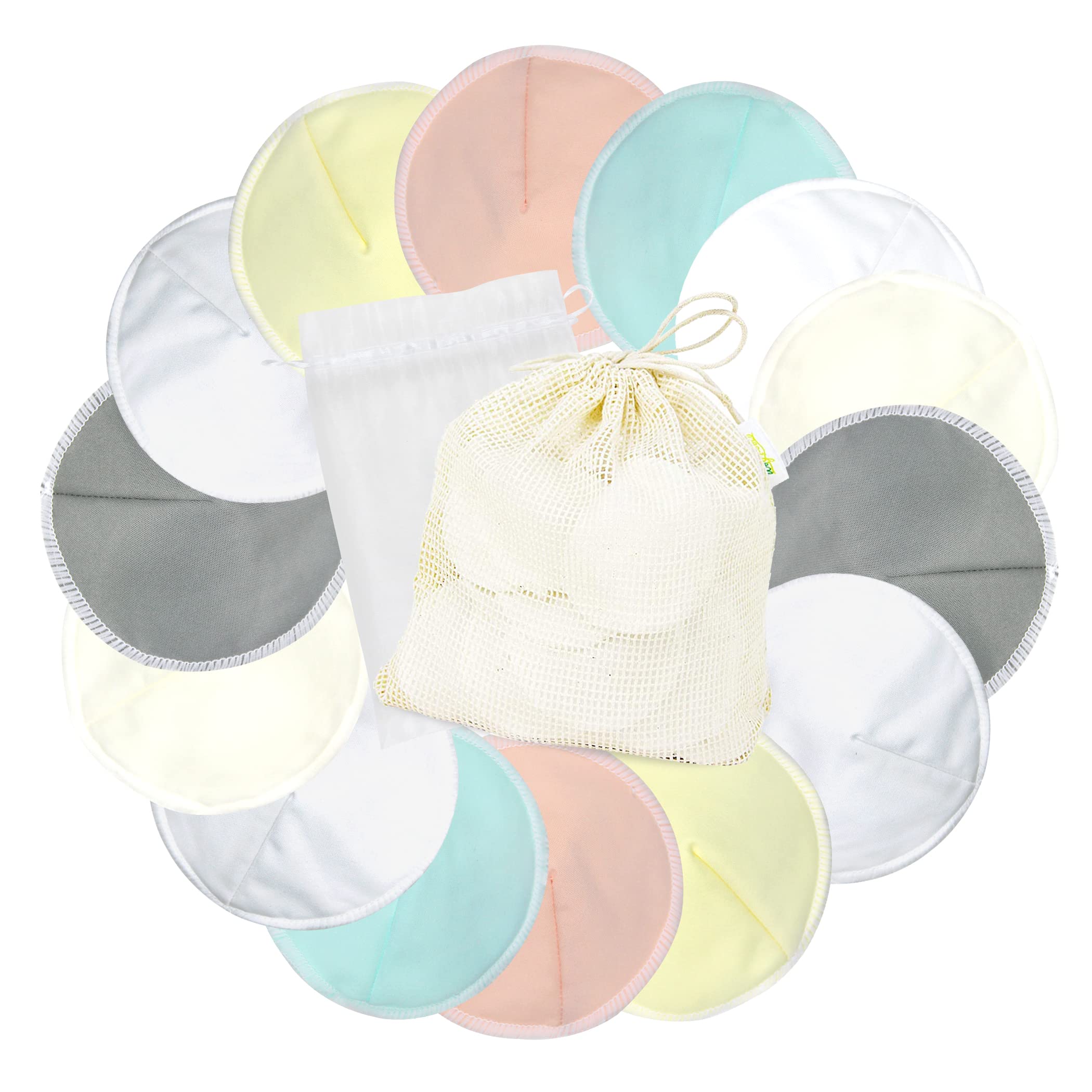 Reusable Nursing Pads, 7 Pairs