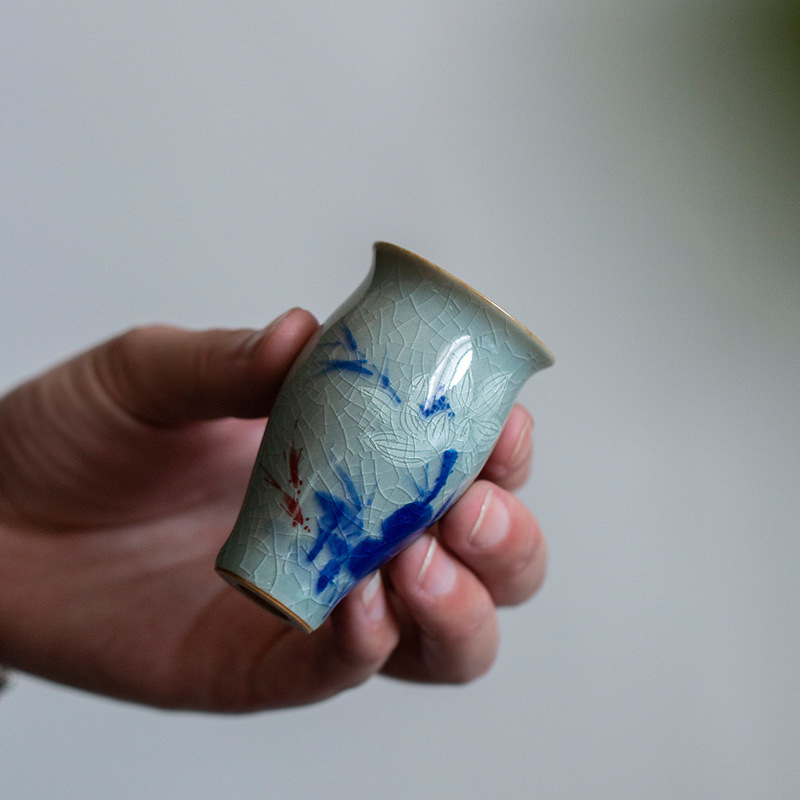 Slim Goldfish Tea Cup 45ml