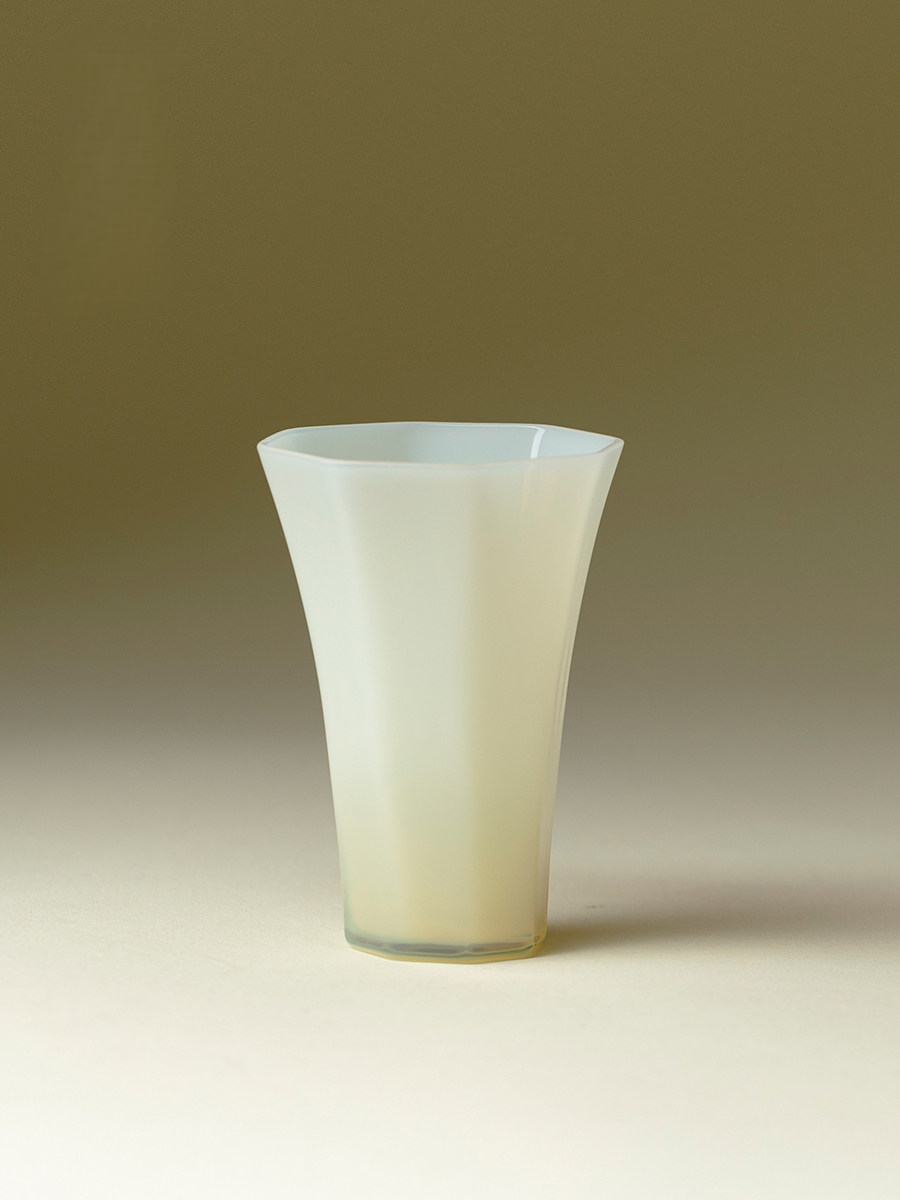 Yellow Jade Octagon Porcelain Cup 40ml