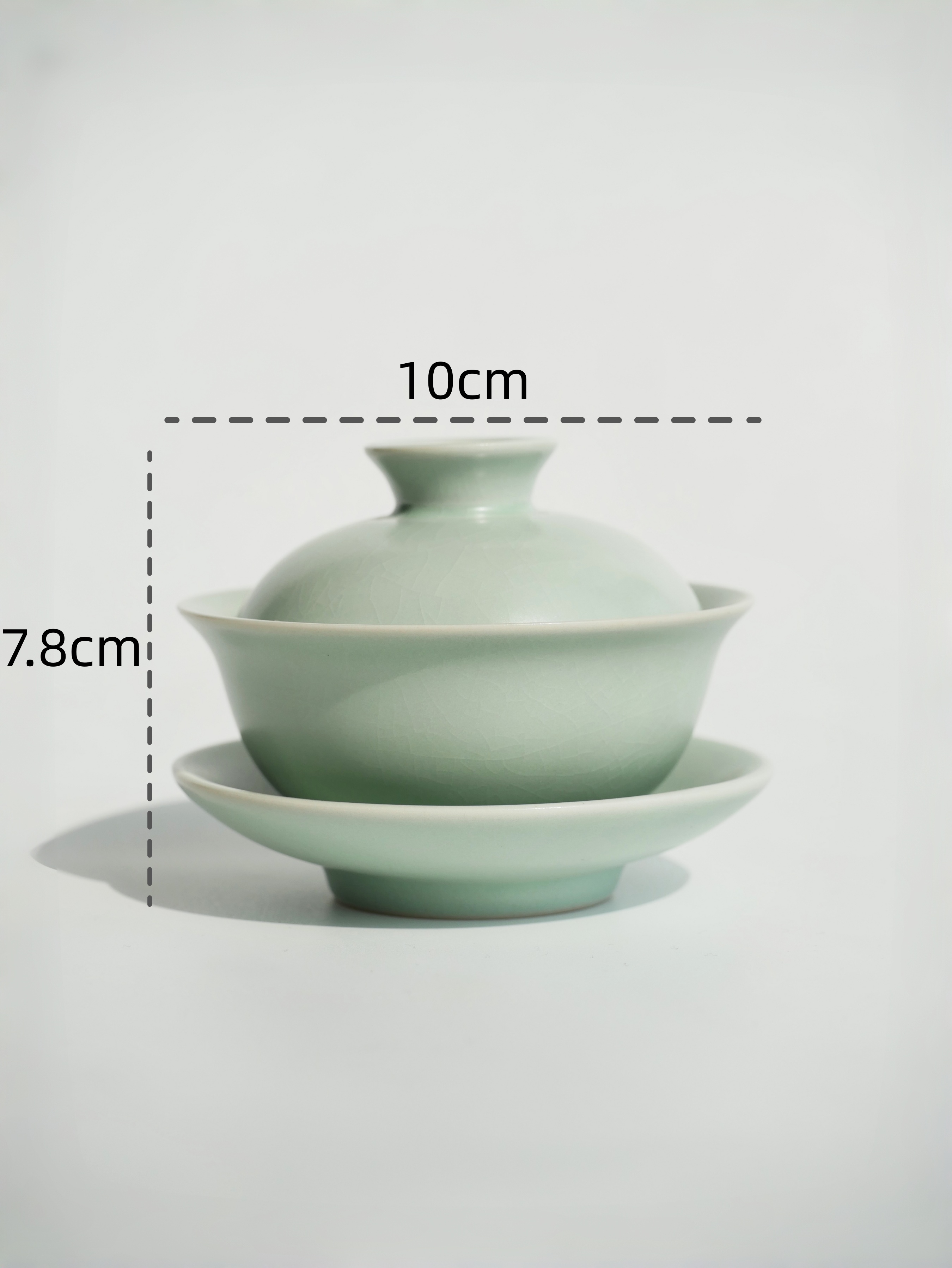 Ru Ware Porcelain Gaiwan with Saucer 130ml
