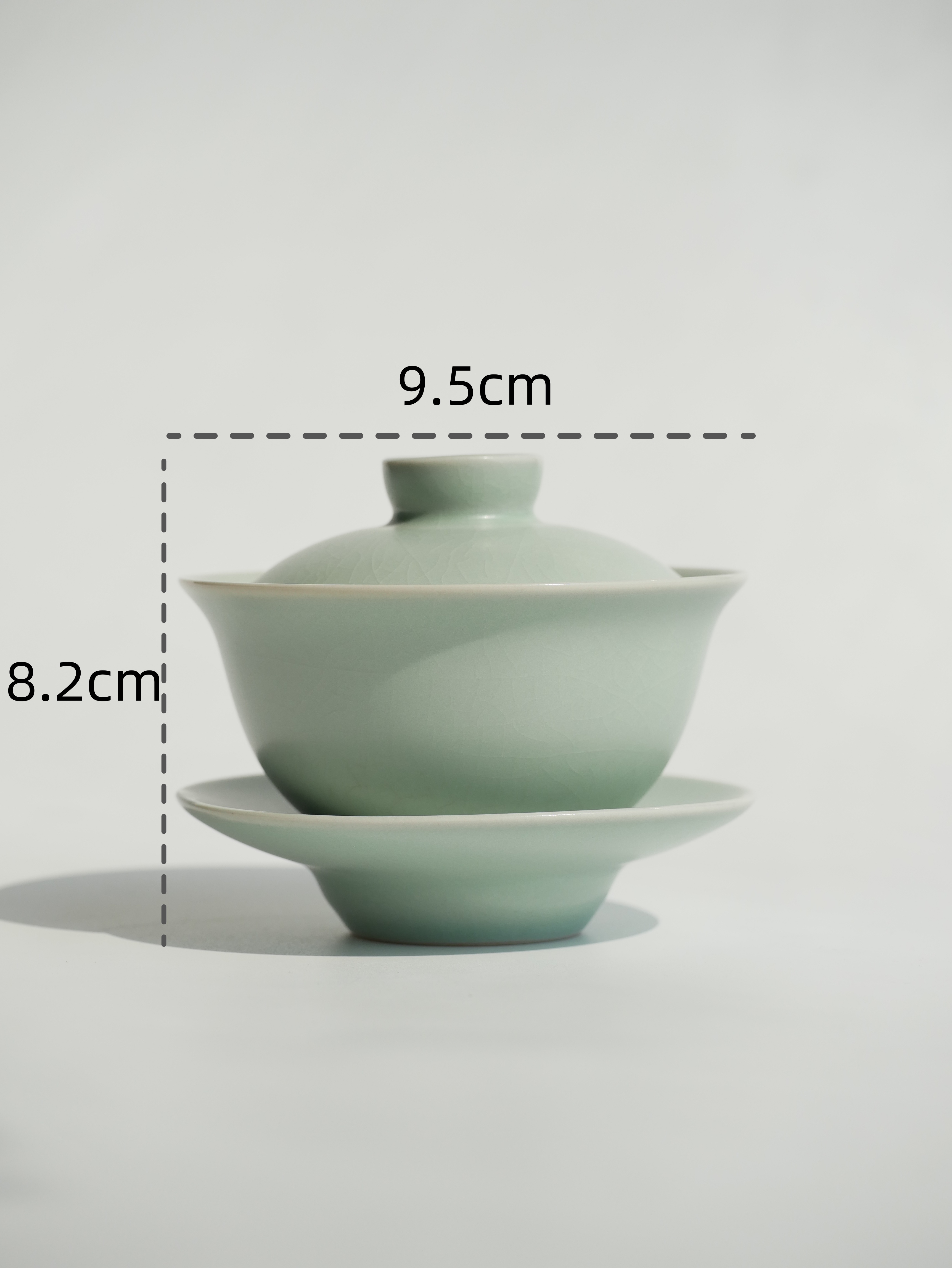Ru Ware Porcelain Gaiwan with Saucer 130ml