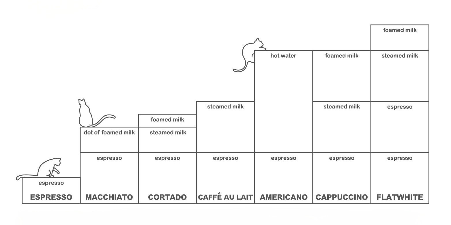 Cat Glass Mug with Coffee Measurement Markings 430ml