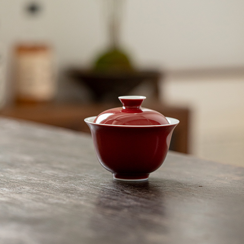 Monochrome Porcelain Gaiwan 13ml, 6 Colors Optional