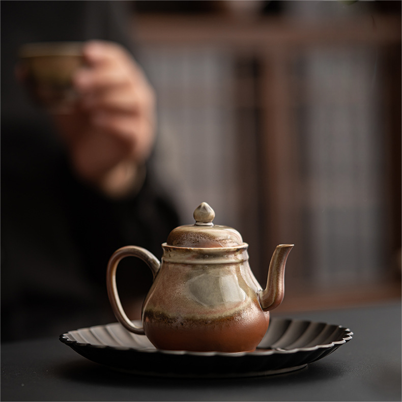 Wood-fired Porcelain Teapot, 3 Styles Optional