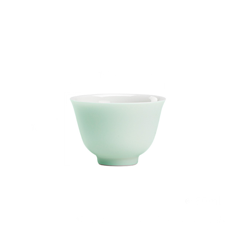 Monochrome Porcelain Tea Cup 60ml, 6 Colors Optional