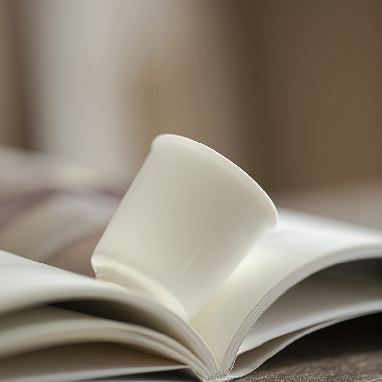 White Porcelain Tea Cup, 6 Styles Optional