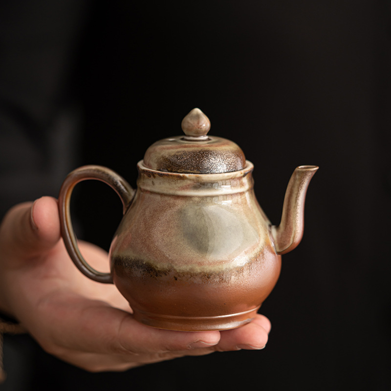 Wood-fired Porcelain Teapot, 3 Styles Optional