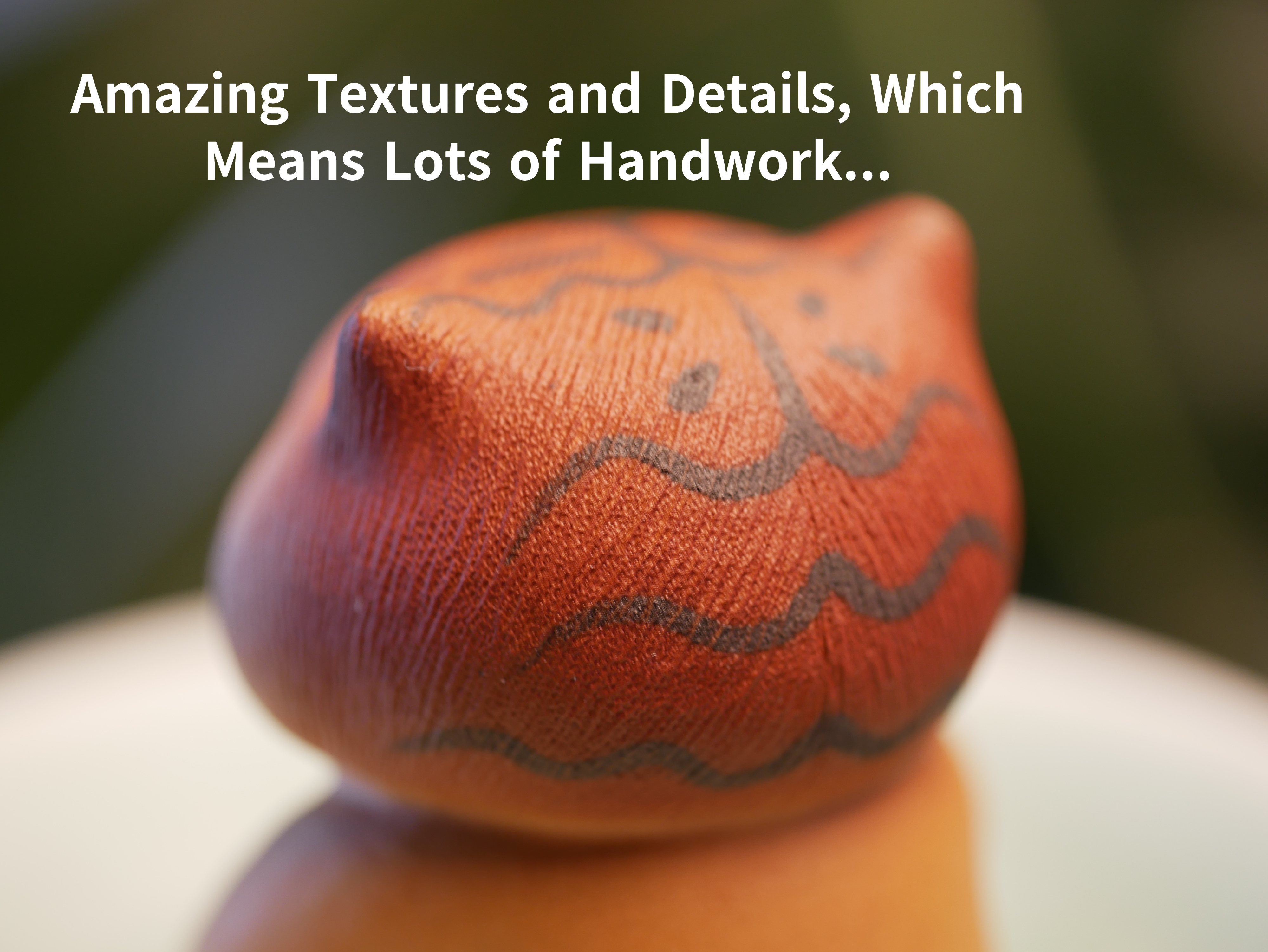 Kung Fu Tiger in Meditation, Ceramic Figurine, Yixing Purple Clay Tea Pet