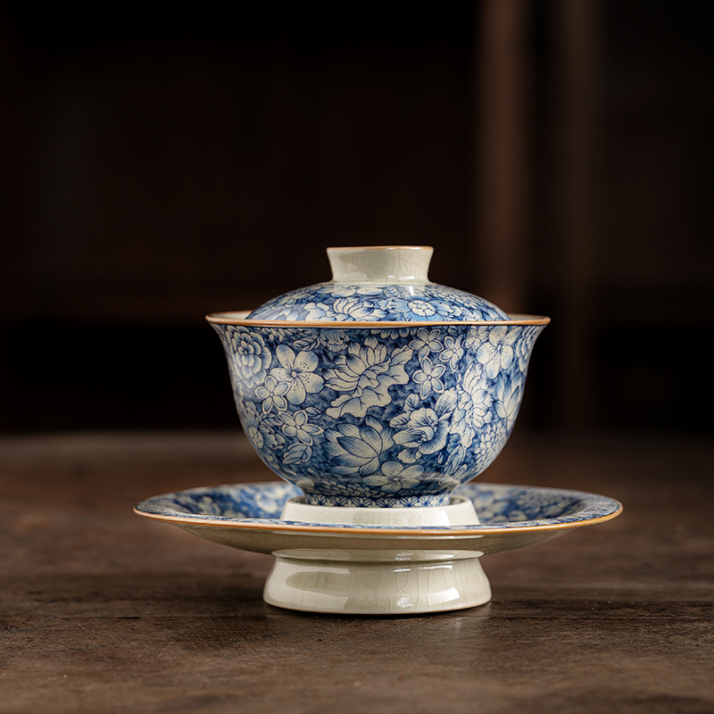 Myriad of Flowers Gaiwan with Saucer 150ml