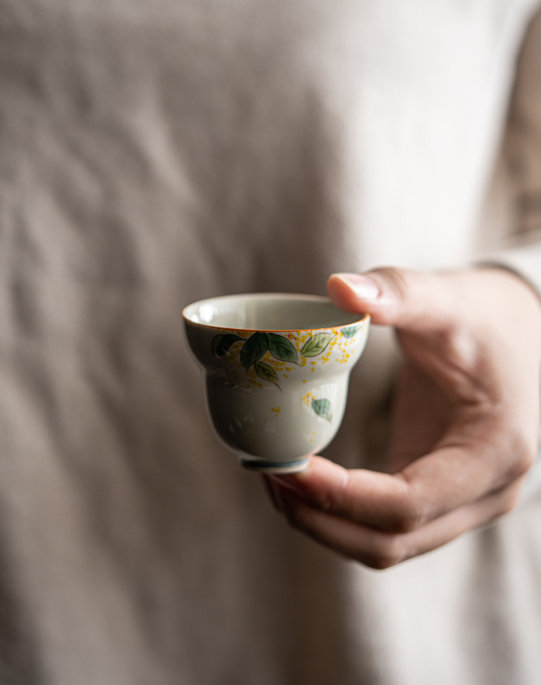 Osmanthus Tea Cup 50ml, 2 Styles Optional