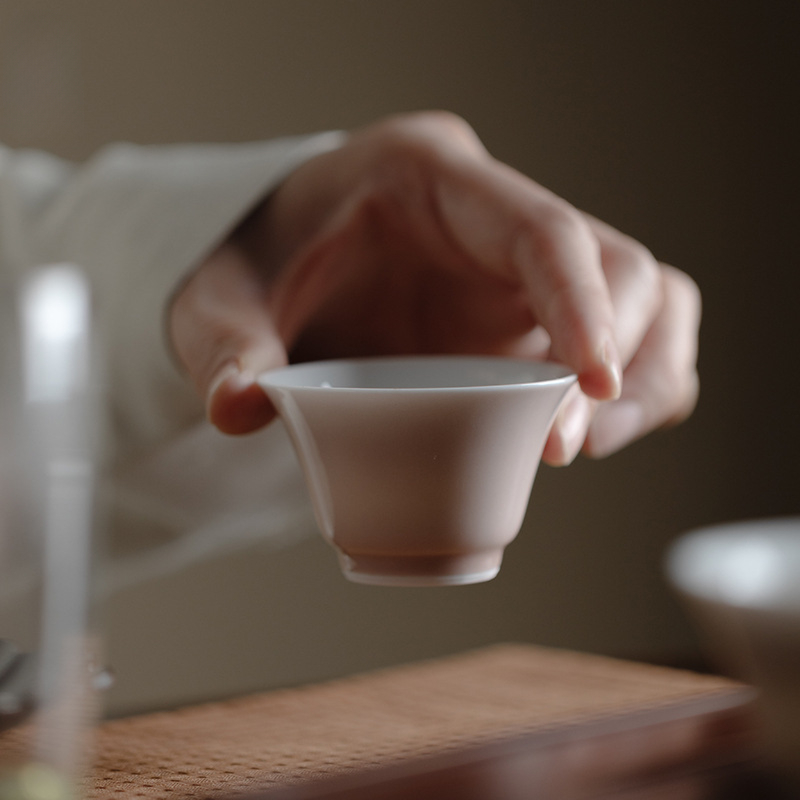 Minimalist Pure Pink/White Tea Cup*4pcs 40ml